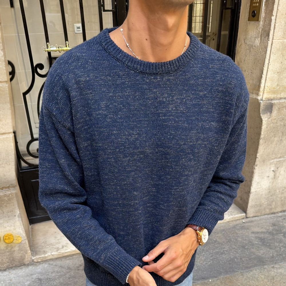 Two-Tone Yarn Sweater